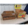 Image 1 : 2 Wooden Crates; Pepsi-Cola, Fruit