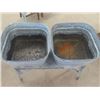 Image 2 : Galvanized Double Wash Tubs