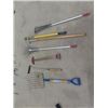 Image 1 : 7 Hand Yard Tools; Forks, Extension Pole, Rakes, Edger, Grasswhip