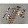 Image 1 : 8 Yard Tools; Hoe, Edger, Weed Puller, Pruner