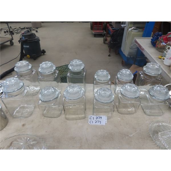 11 Glass Cannisters