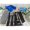 Image 4 : Yard SPrinklers, Hedge Trimmers, Plant Doilie, BBQ Utensils with Hard Case plus more