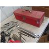 Image 2 : 2 Metal Tool Boxes, 3/8" Socket Set, Propane Torch Kit, Soldering Gun, Filter Wrench, Pipe Cutter pl