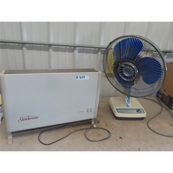 Sunbeam Electric Heater & Electrohome Fan