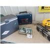 Image 1 : Coleman Cooler, Plano Fishing Tackle Box, Hiking Shovel, Yard Fogger, Cassette AM/FM PLayer