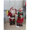 Image 2 : Motion Santa + Mrs. Claus 26" Tall with Storage Tub