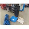 Image 1 : Garbage Can Full of Tarps/ Covers & 3 Outdoor Garbage Cans