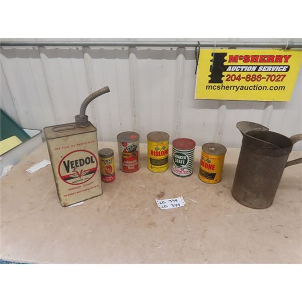 Veedol 1 Gal Oil Can, 4 Quart Can, Monkey Grip Tire Repair