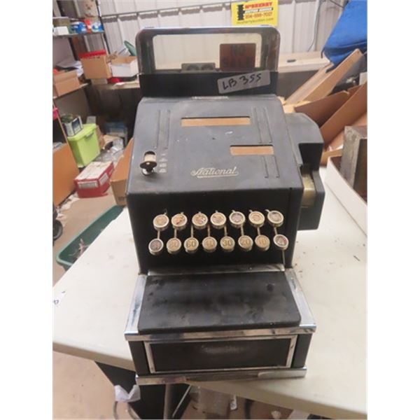 Vintage National Cash Register - it Opens