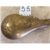 Image 3 : Brass Powder Flask Embossed Design - US