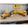 Image 1 : 3 Metal Tonkas; Dump Truck, Wheel Loader, Crane