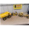 Image 1 : 3 Metal Tonka; Dump Truck, Dozer, Grader