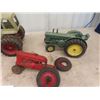 Image 2 : 5 Die Cast Tractors - some are Rough; International 404, 656, Massey & John Deere