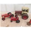 Image 3 : 5 Die Cast Tractors - some are Rough; International 404, 656, Massey & John Deere