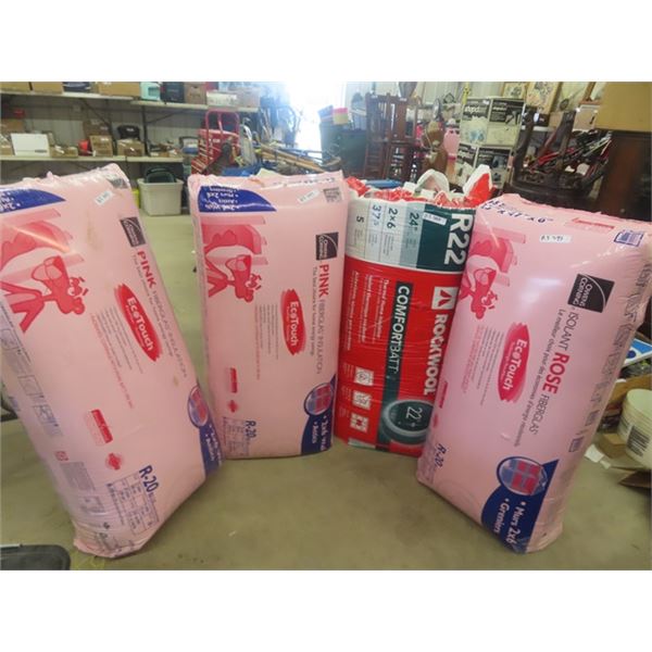 4 Bags of R20 + R 22 Insulation