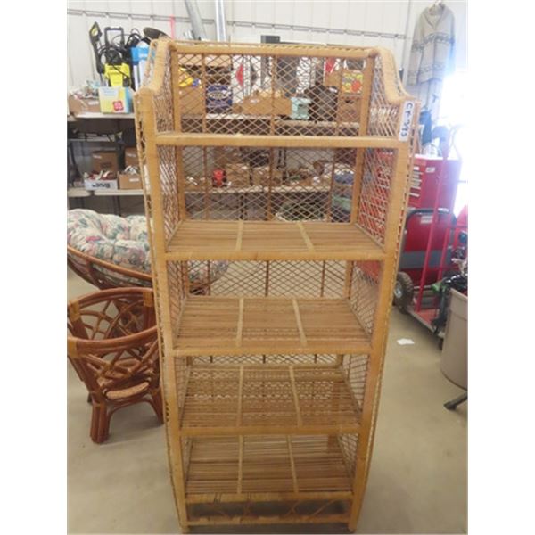 Wicker Shelf 63" x 26" x 15"