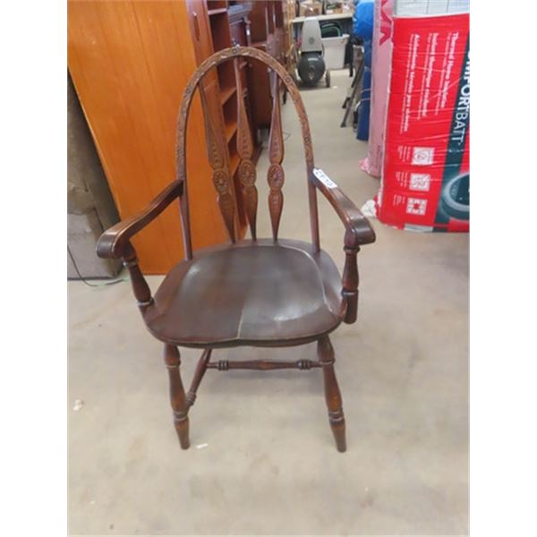 Carved Back Captain Chair