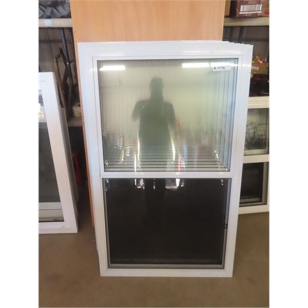 12 Windows - Aluminum Framed; (10) 31.5" x 51.5" ,  (1) 44.5" x 58.5" , (1) 19.5" x 44.5"