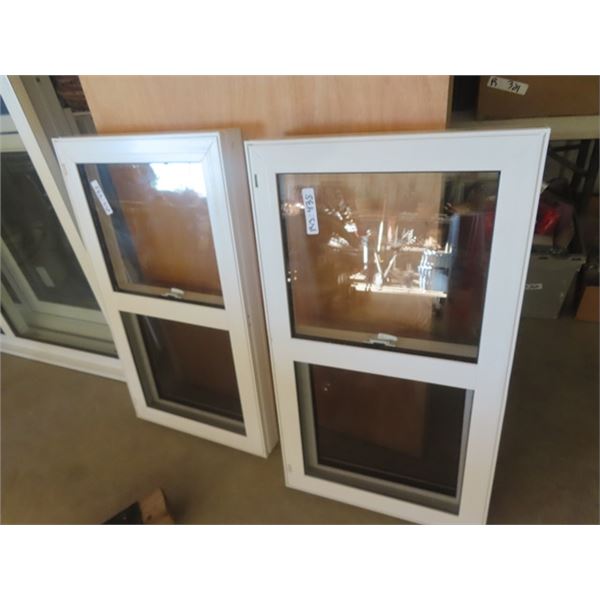 2 Windows 20.5" x 36"