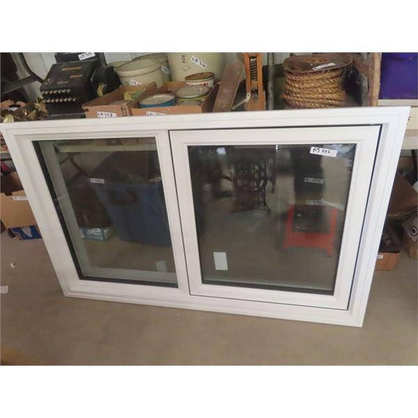2 Windows; 1) 59" x 43/5" , 1) 33" x 55.5"