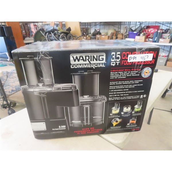 New Waring 3.5 Quart Combo Food Processor