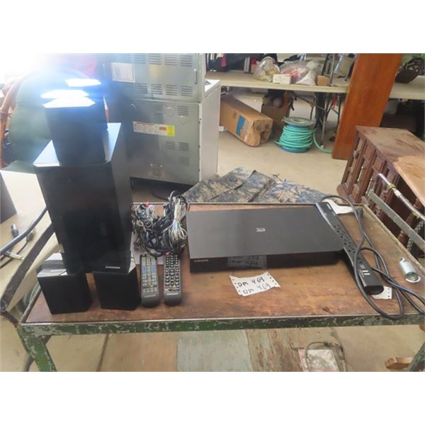 Samsung Blue Ray 3D Player & Samsung Surround Sound