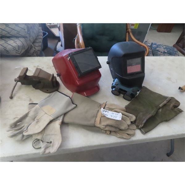 Welding Helmets, Auto Flash, Welding Gloves, Vice