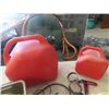 Image 2 : 2 Gas Cans, Funnels, Ropes, 12V Air Compressor, Filter Wrench