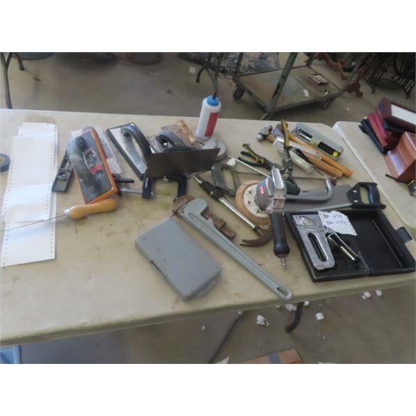 Air Sander, Tin Snips, Aluminum Pipe Wrenches, Trowels plus more