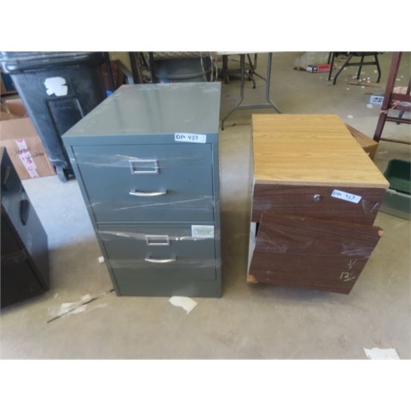 2 Filing Cabinets; 1) 3 Drawer, 1) 2 Drawer