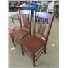 Image 2 : 2 Wooden Kitchen Chairs