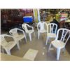 Image 1 : 6 Plastic Patio Chairs