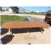 Image 1 : Large Cedar Tone Picnic Table 43" x 120"
