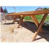 Image 3 : Large Cedar Tone Picnic Table 43" x 120"