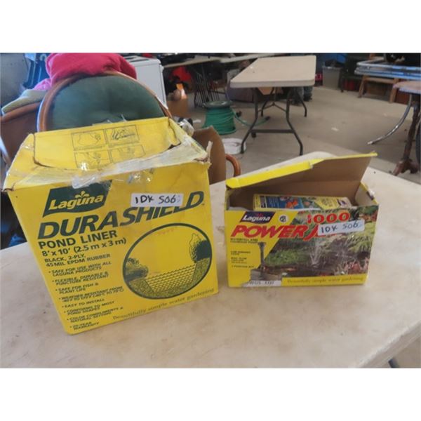 ~~idk 8'x 10' Pond Liner & Aquarium Pump