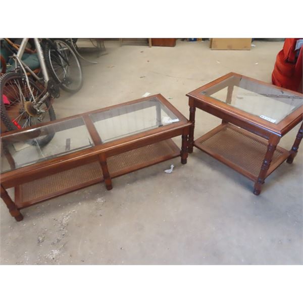 Coffee Table 15" x 51" x 21" & End Table 21" x 27" x 21"