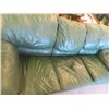 Image 3 : Green Leather Couch & Love Seat