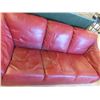Image 3 : Leather Burgundy Couch