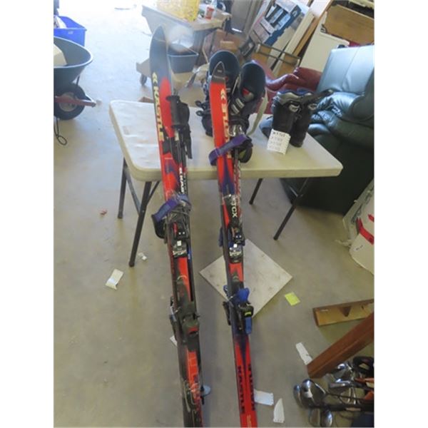 2 Sets of Skis with Poles & Boots