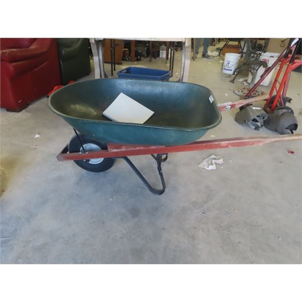 Wheel Barrow with Rubber Tire