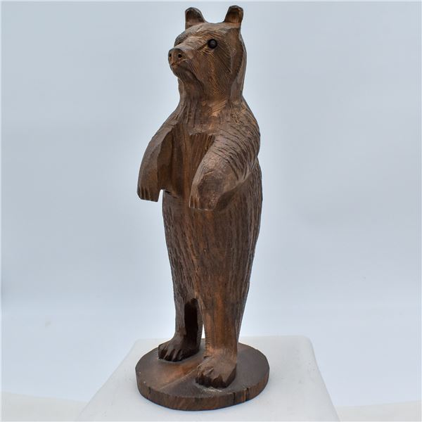 Seri Indian Carved Desert Ironwood Bear Statue
