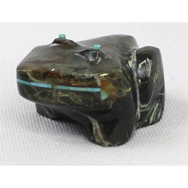 Navajo Picasso Marble Frog Fetish by Begay