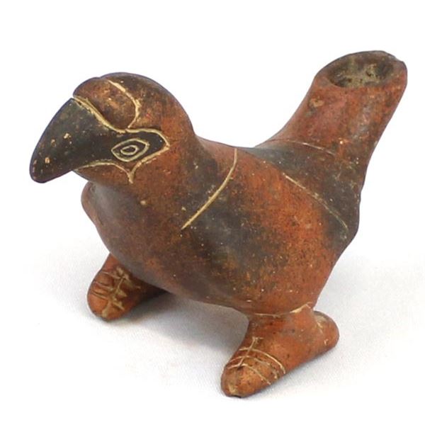 Hand Crafted Mayan Style Pottery Bird
