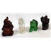 Image 2 : 4 Miniature Elephant Figurines