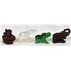 Image 6 : 4 Miniature Elephant Figurines