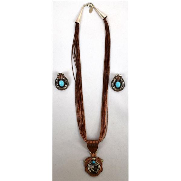 Running Bear Copper & Sterling Jewelry Set
