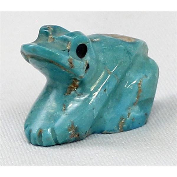 Zuni Turquoise Frog Fetish