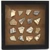 Image 1 : Framed Shadowbox of Prehistoric Pottery Sherds