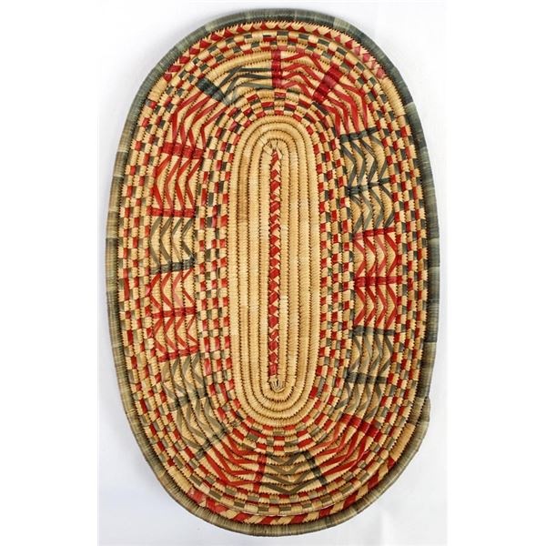 Large Mexican Toluca Valley Basketry Tray