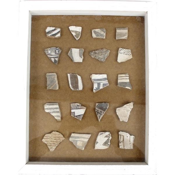 Framed Prehistoric Mimbres Pottery Sherds